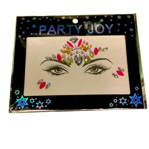 Party Joy Pink and Irredescent Face Jewels